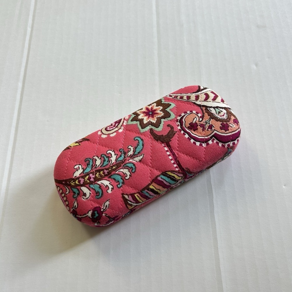 Vera Bradley Call Me Coral Paisley Eyeglass Case NWOT